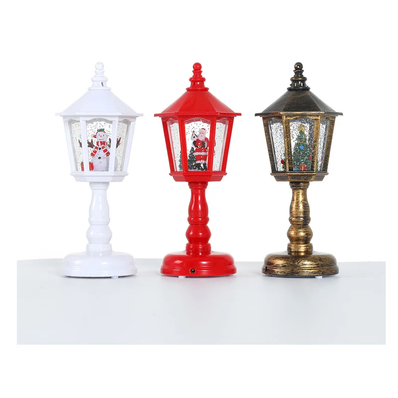 LED Decorative Lantern with Santa Figurine Stornfield