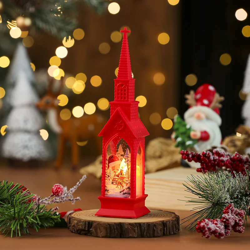 LED Decorative Christmas Village Church Figurine Stornfield