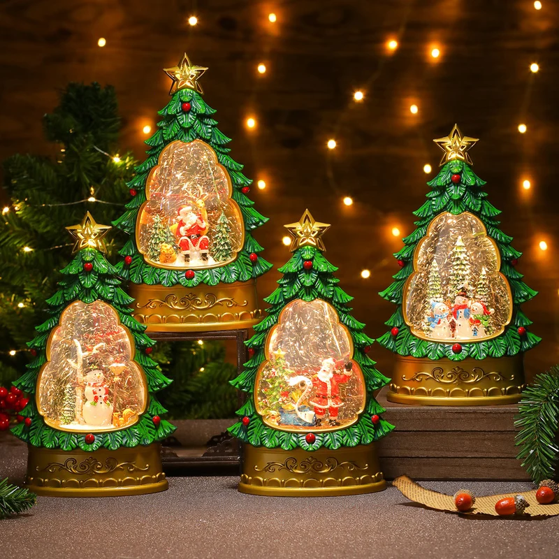 LED Christmas Tree Snow Globe Decoration Stornfield