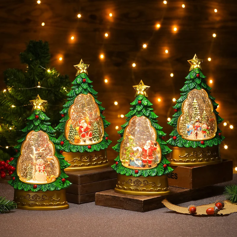 LED Christmas Tree Snow Globe Decoration Stornfield