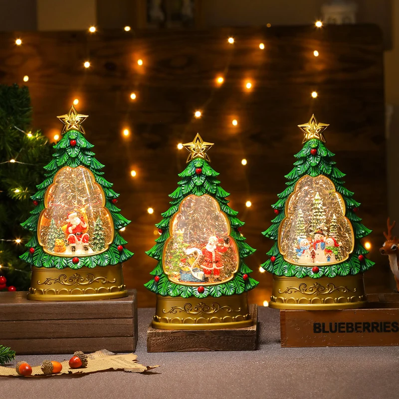 LED Christmas Tree Snow Globe Decoration Stornfield