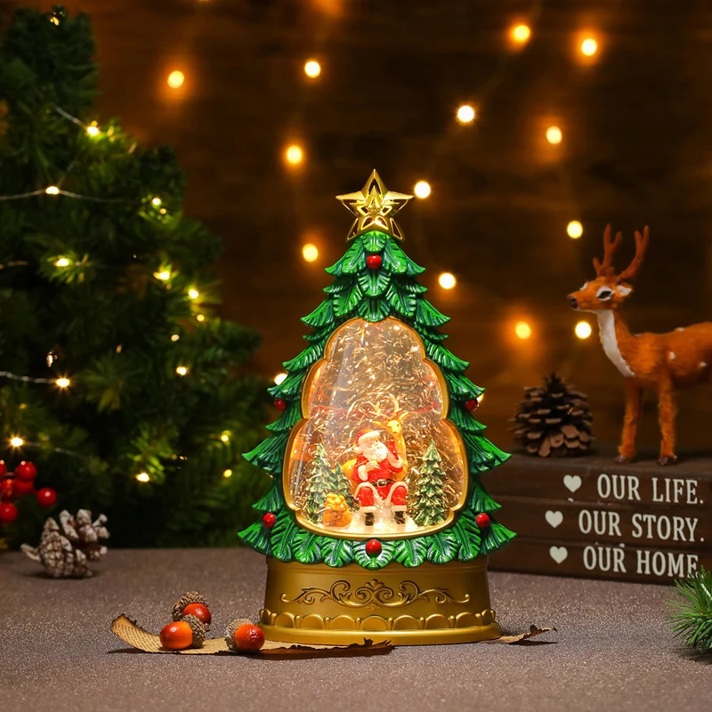 LED Christmas Tree Snow Globe Decoration Stornfield