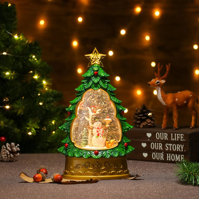 LED Christmas Tree Snow Globe Decoration Stornfield