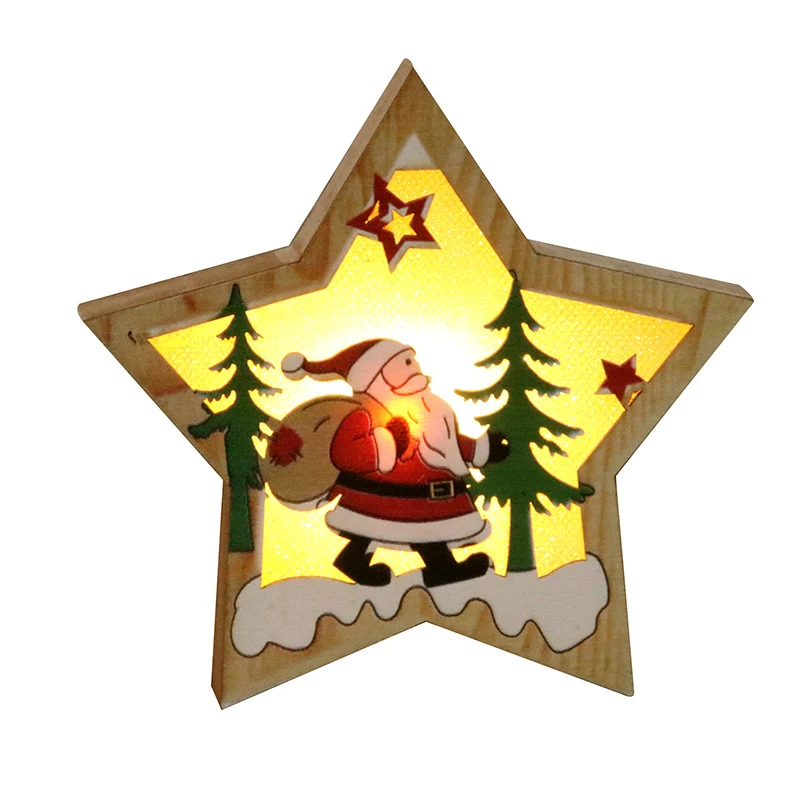 Illuminated Wooden Christmas Ornament Stornfield