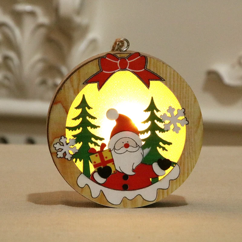 Illuminated Wooden Christmas Ornament Stornfield