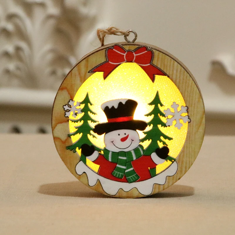 Illuminated Wooden Christmas Ornament Stornfield