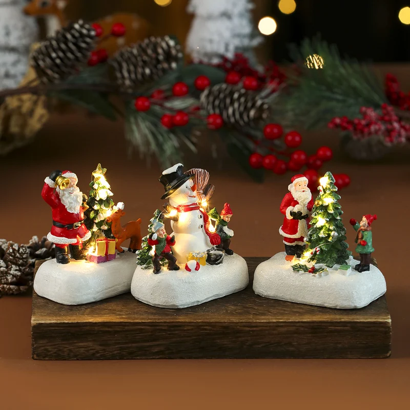 Illuminated Snowman Figurine Stornfield