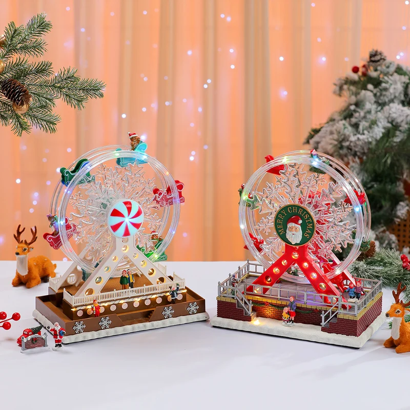 Illuminated Snowflake Ferris Wheel Decoration Stornfield