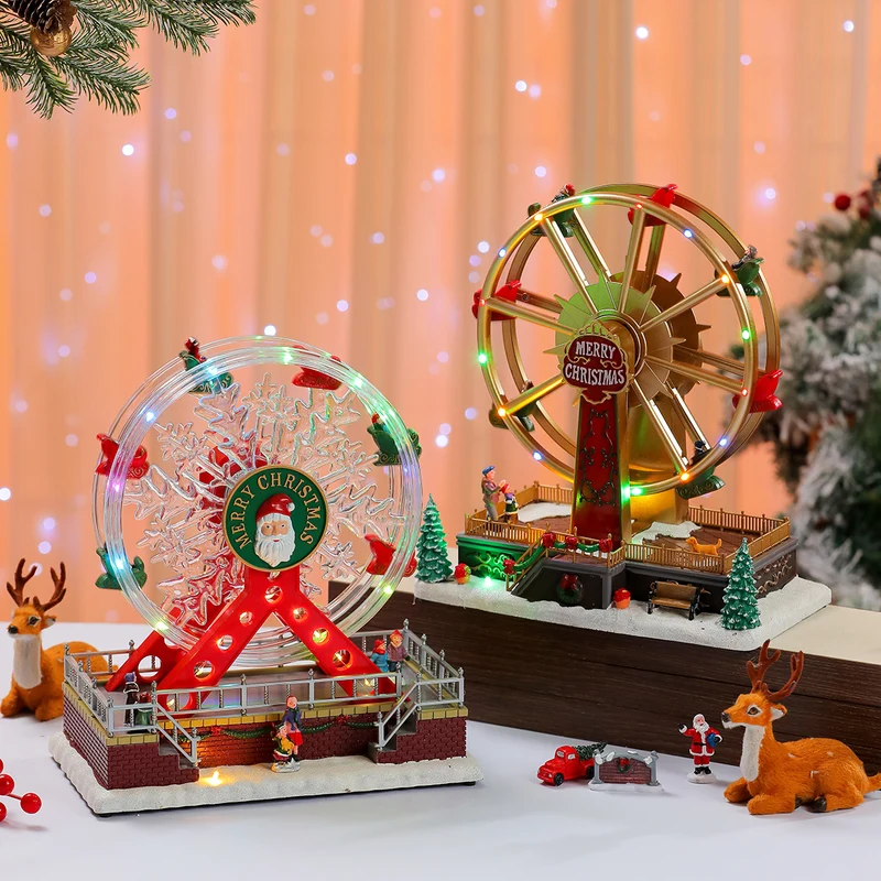 Illuminated Snowflake Ferris Wheel Decoration Stornfield
