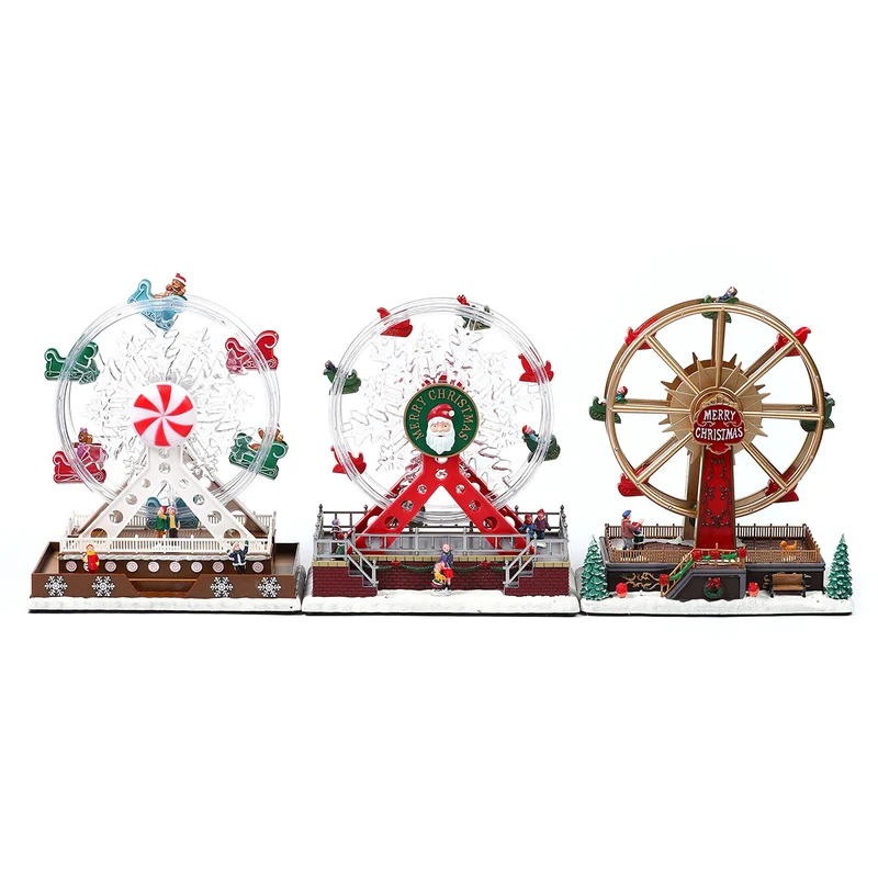 Illuminated Snowflake Ferris Wheel Decoration Stornfield
