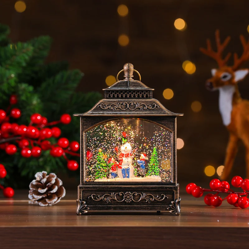 Illuminated Musical Christmas Lantern Stornfield