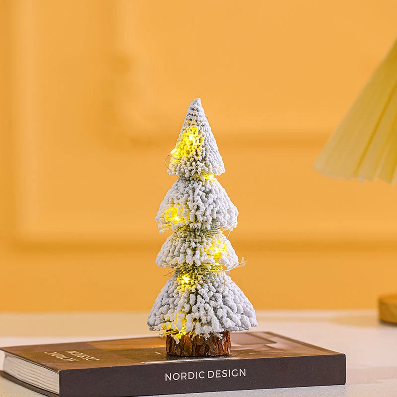 Illuminated Mini Frosted Christmas Tree Decoration Stornfield