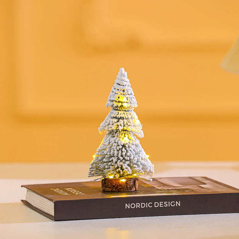 Illuminated Mini Frosted Christmas Tree Decoration Stornfield
