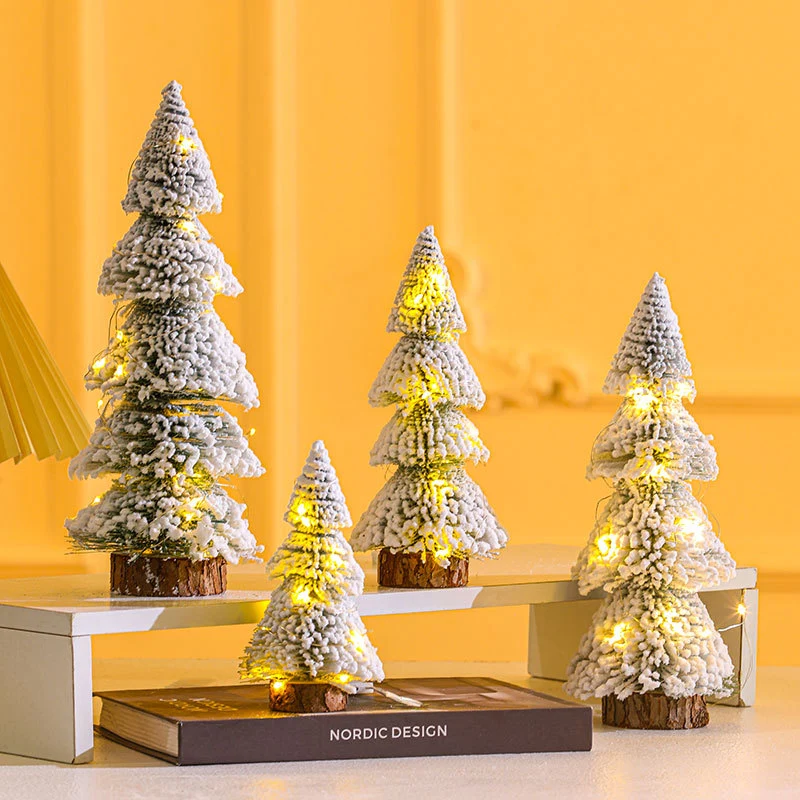 Illuminated Mini Frosted Christmas Tree Decoration Stornfield