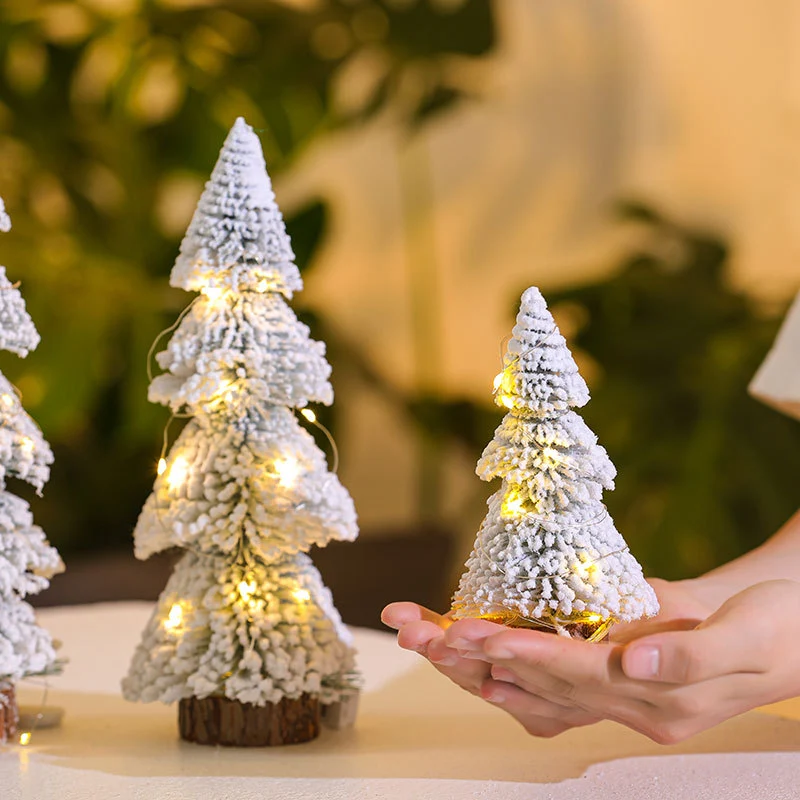 Illuminated Mini Frosted Christmas Tree Decoration Stornfield