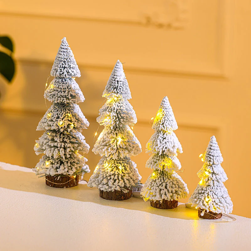 Illuminated Mini Frosted Christmas Tree Decoration Stornfield