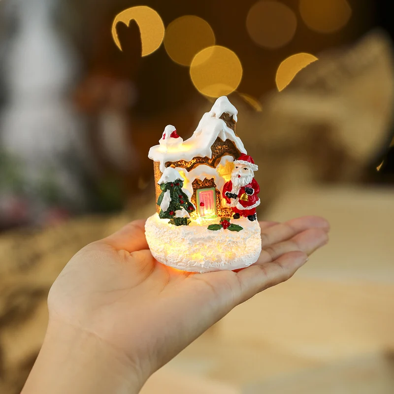 Illuminated Holiday Village Scene Figurine Stornfield