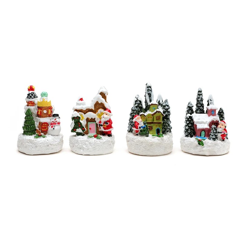 Illuminated Holiday Village Scene Figurine Stornfield