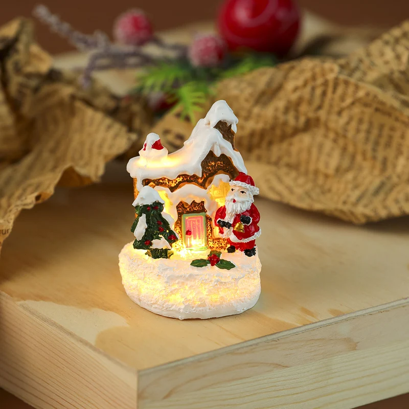 Illuminated Holiday Village Scene Figurine Stornfield