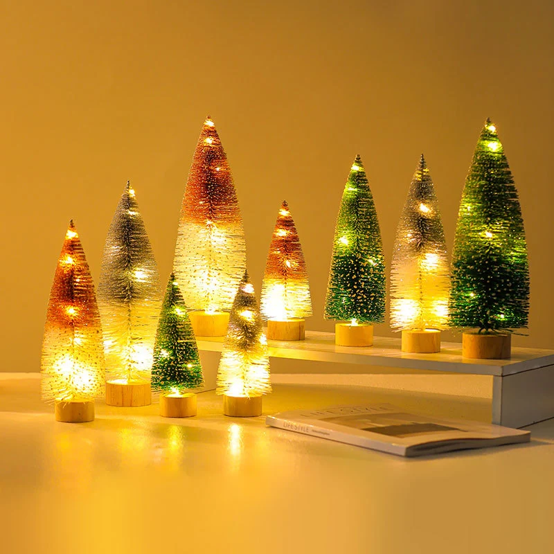 Illuminated Decorative Miniature Christmas Trees Stornfield