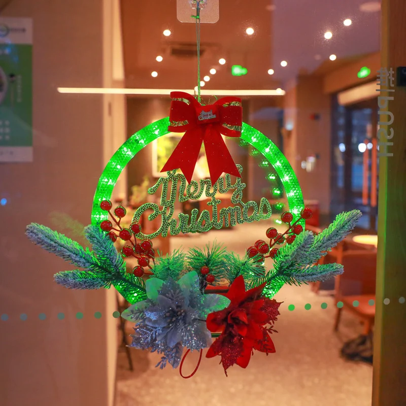 Illuminated Christmas Wreath Stornfield