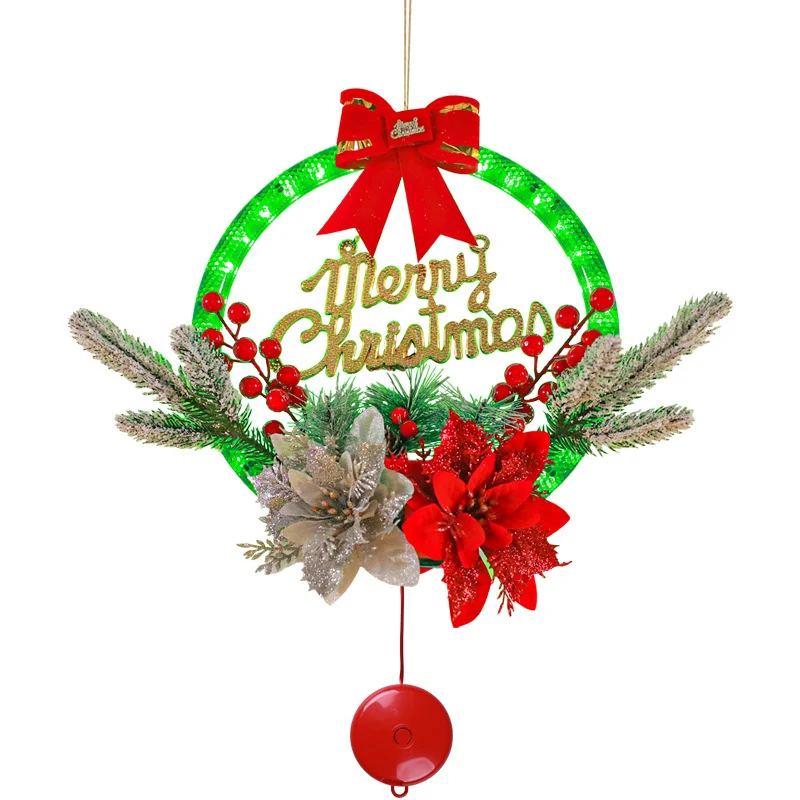 Illuminated Christmas Wreath Stornfield