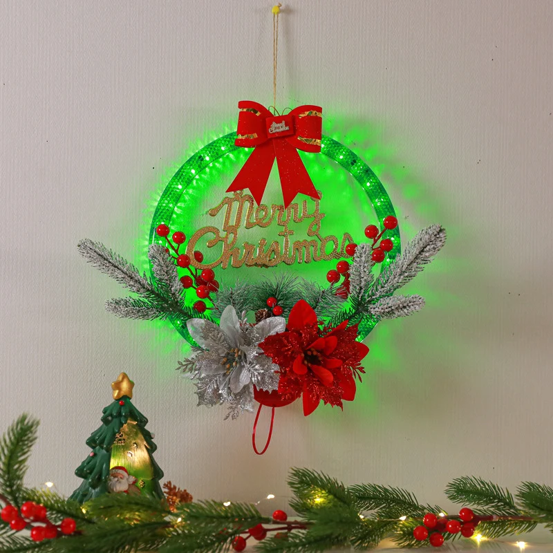 Illuminated Christmas Wreath Stornfield
