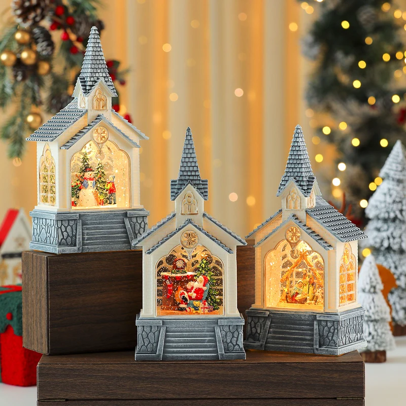 Illuminated Christmas Village Scene Decoration Stornfield