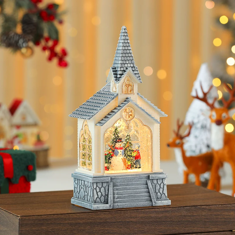 Illuminated Christmas Village Scene Decoration Stornfield