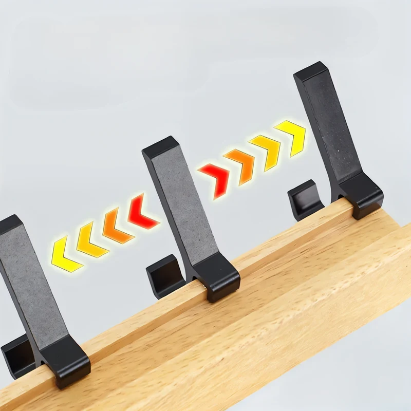 HookMov Kleiderhänger - Multifunktionaler Wandhalter aus Holz mit Aluminiumhaken