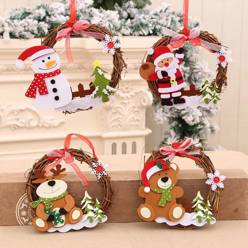 Felt Snowman Christmas Wreath Stornfield
