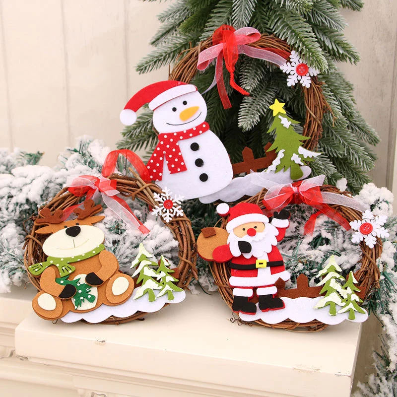 Felt Snowman Christmas Wreath Stornfield