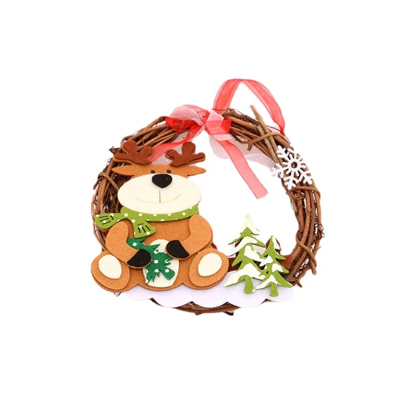 Felt Snowman Christmas Wreath Stornfield