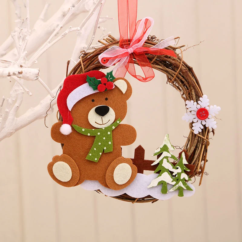 Felt Snowman Christmas Wreath Stornfield
