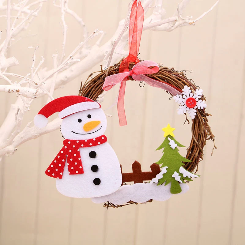 Felt Snowman Christmas Wreath Stornfield