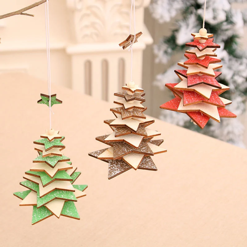Elegant Wooden Star Ornament Stornfield