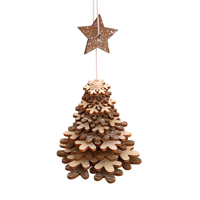 Elegant Wooden Star Ornament Stornfield