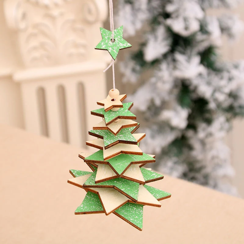 Elegant Wooden Star Ornament Stornfield