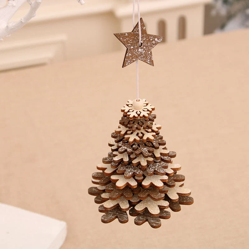 Elegant Wooden Star Ornament Stornfield