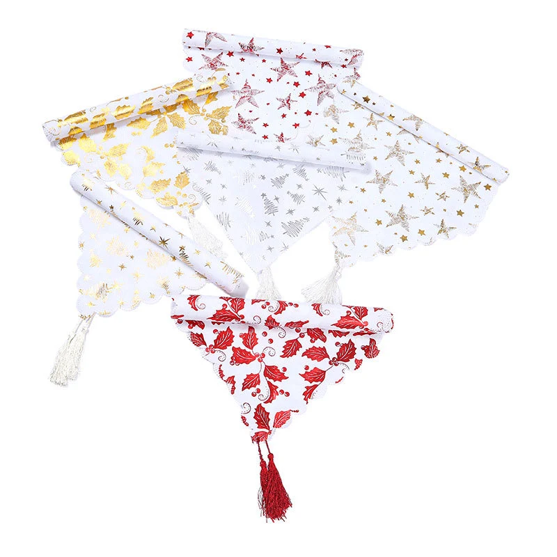 Elegant Star-Embellished Table Runner Stornfield