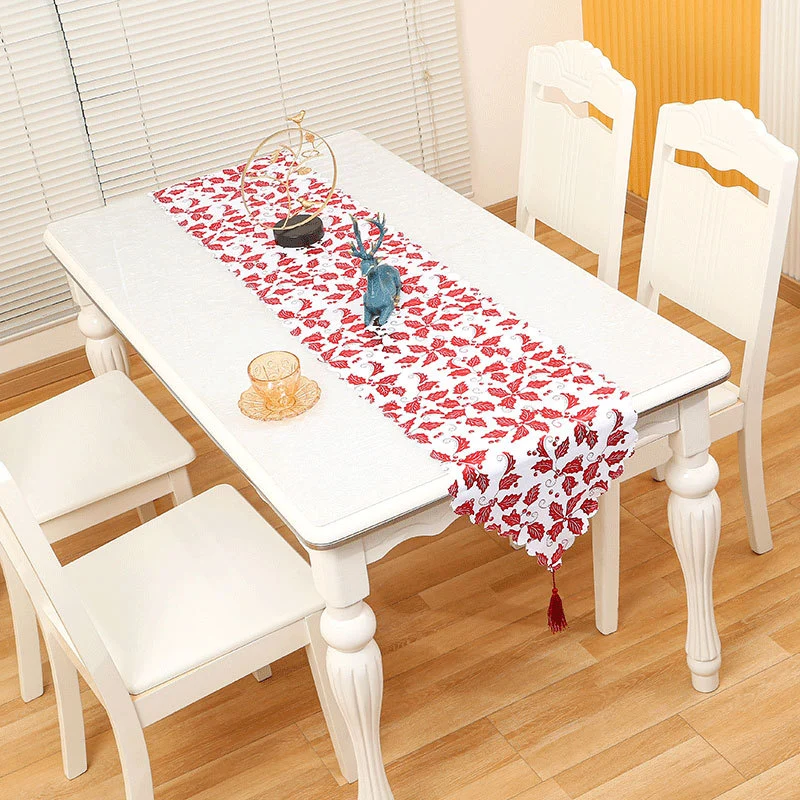 Elegant Star-Embellished Table Runner Stornfield