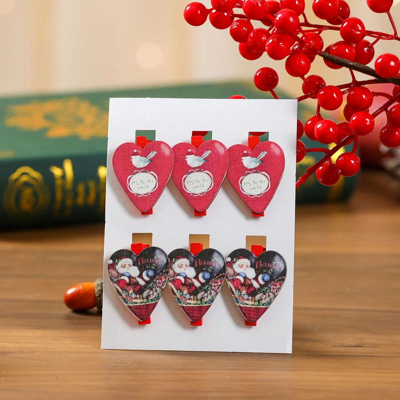 Decorative Wooden Snowflake Clips Stornfield