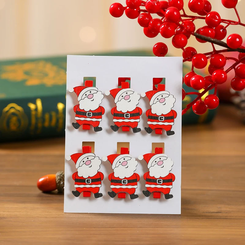 Decorative Wooden Snowflake Clips Stornfield