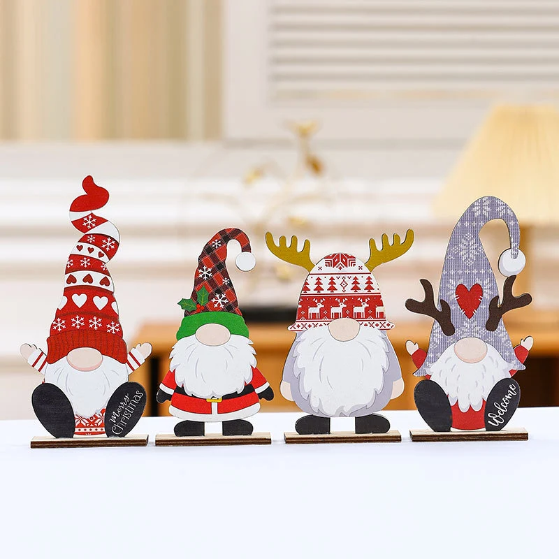 Decorative Wooden Santa Figurine Stornfield