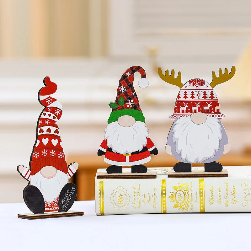 Decorative Wooden Santa Figurine Stornfield