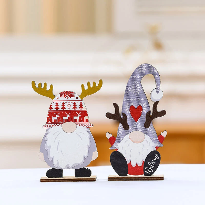 Decorative Wooden Santa Figurine Stornfield