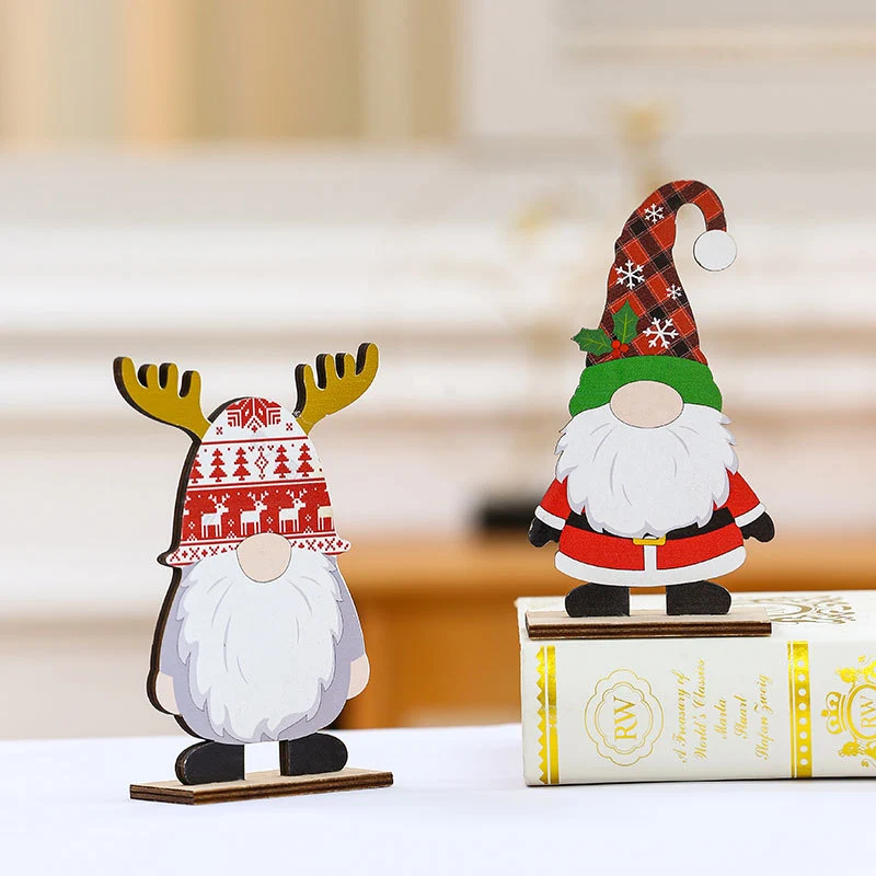 Decorative Wooden Santa Figurine Stornfield