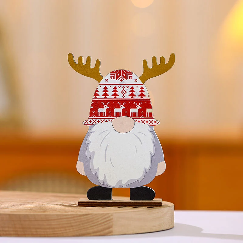 Decorative Wooden Santa Figurine Stornfield