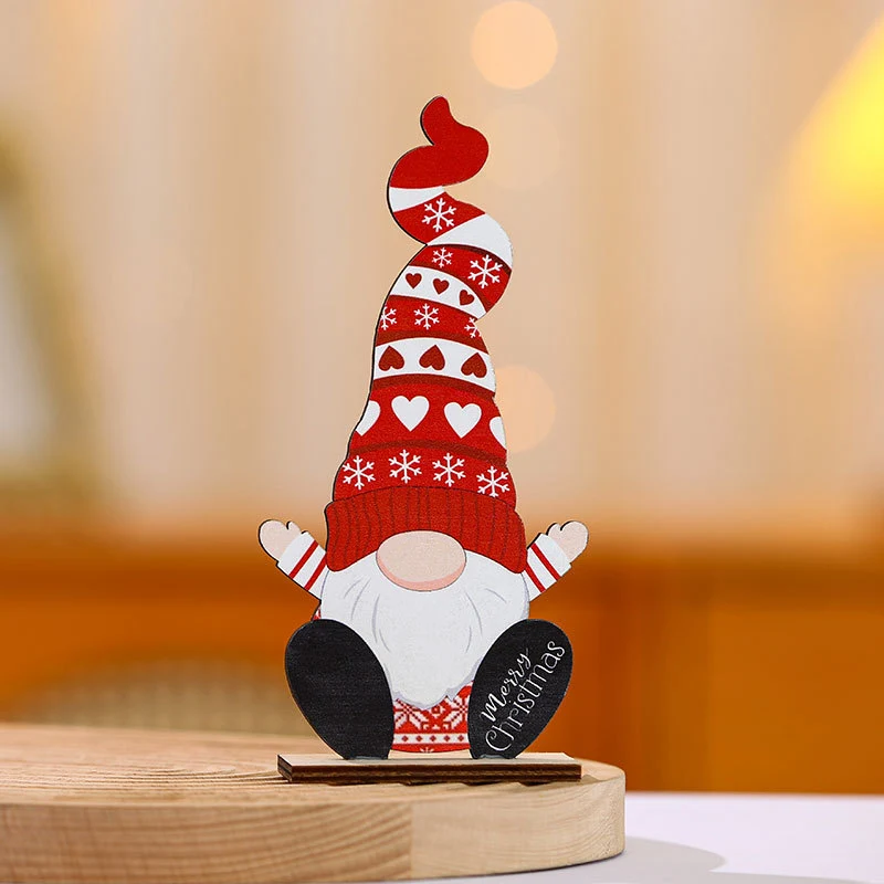 Decorative Wooden Santa Figurine Stornfield