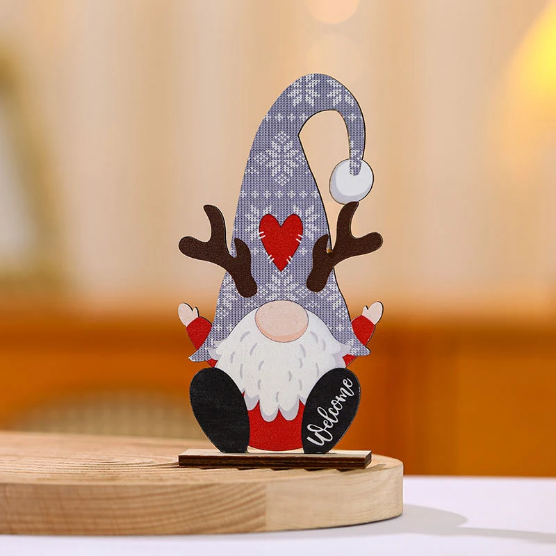 Decorative Wooden Santa Figurine Stornfield